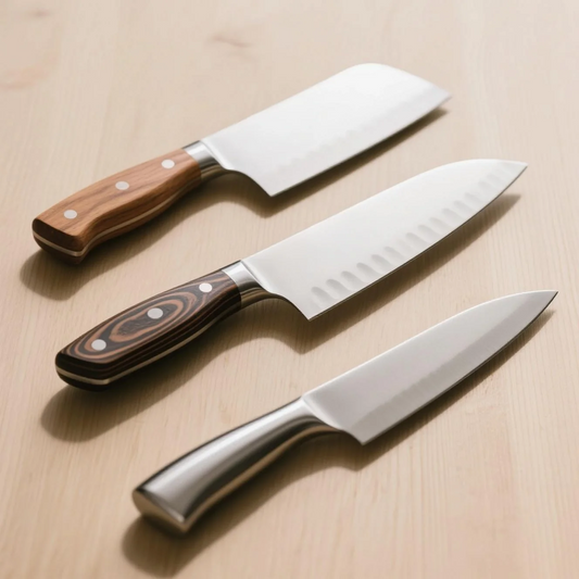 Japanese Kitchen Knife Handles: Wooden vs Synthetic vs Full Steel