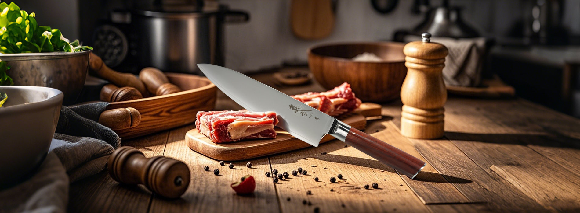 San Mai Steel Knife